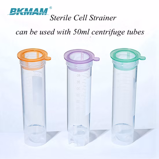 Filtro in nylon sterile per cellule di consumo per laboratorio, filtro in plastica 40um 70um 100um