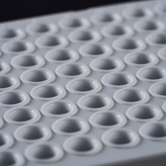 Consumabili da laboratorio senza gonna Piastre per PCR da 0,2 ml in PP da 96 pozzetti